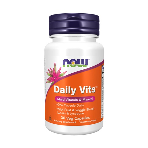 [733739037756] Now Foods Daily Vits Multi Vitamin &amp;Mineral-30Serv.-30Veg Capsules