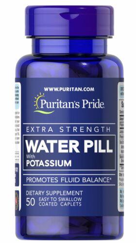 [074312118319] Puritan's Pride Water Pill With Potassium-50Serv.-50Coated Caplets