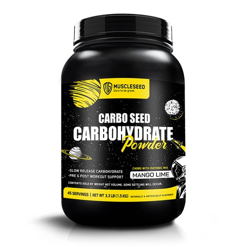 [161227] Muscleseed Carbo Seed Carbohydrate Powder-45Serv.-1.5KG-Mango Lime