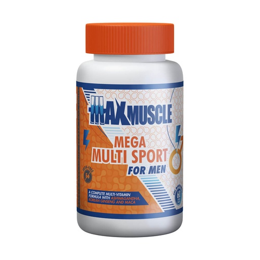 [6222023702738] Max Muscle Mega Multi Sport For Men-30Serv.-60Coated Tablets