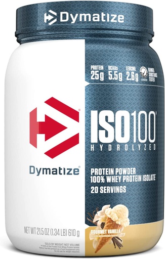 [705016358205] Dymatize ISO100-20Serv.-600G.-Gourmet Vanilla