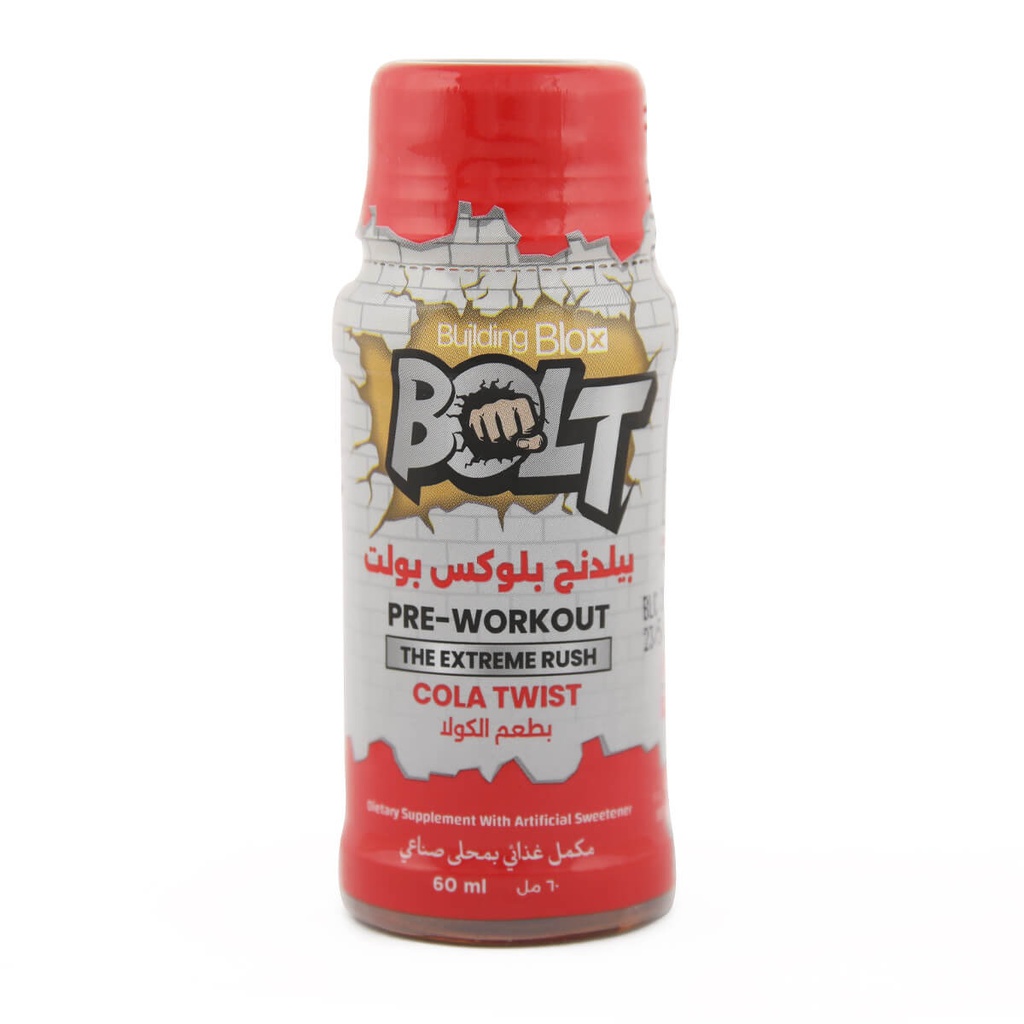 Building Blox Bolt Preworkout60Ml.1Serv.Cola Twist Maxmuscle Elite