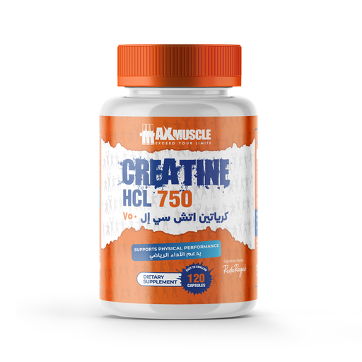 [6222023703018] Max Muscle Creatine HCL 750-120Serv.-120Capsules