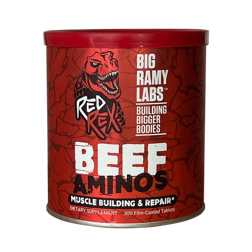 [6223007823098] Big Ramy Labs Red Rex Beef Aminos-100Serv.-300Coated Tablets