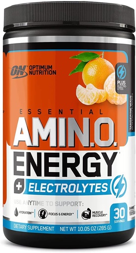 [748927060539] Optimum Nutritoin Essential Amino Energy+Electrolytes-30Serv.-285G.-Tangerine Wave