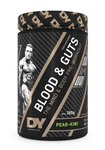 [5060763890459] Dy Nutrition Blood&amp;Guts The Mind&amp;Body Pre-workout-20Serv.-380G.-Pear Kiwi