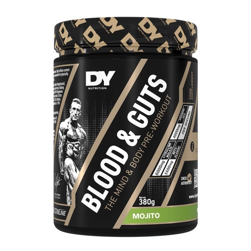 [5060763890473] Dy Nutrition Blood&amp;Guts The Mind&amp;Body Pre-workout-20Serv.-380G.-Mojito