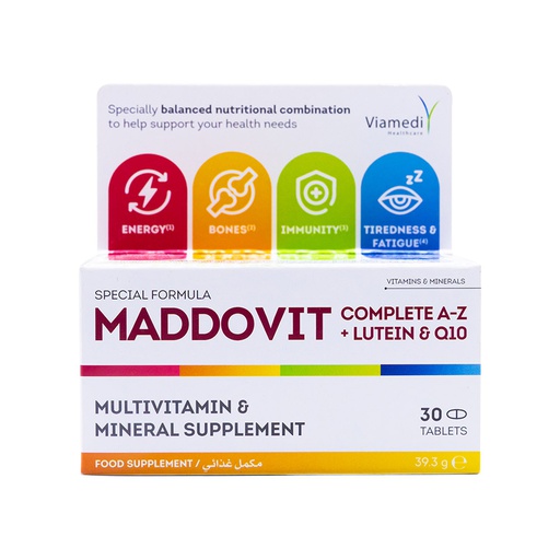 [6224001308154] Maddox Pharma Swiss Maddovit Complete A-Z Special Offer-30Serv.-30Tabs