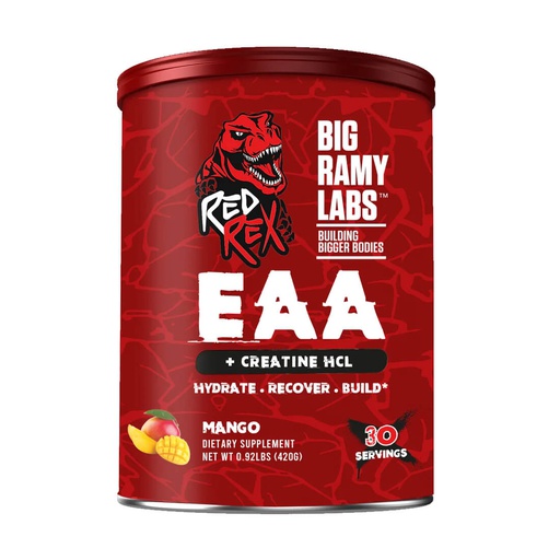 [6223007823326] Big Ramy Labs Red Rex EAA+Creatine HCL-30Serv.-420G.-Mango