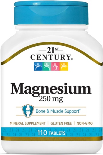 [740985227138] 21st Century Magnesium 250mg-110Serv.-110Tablets