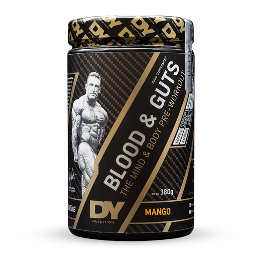 [5060763890442] Dy Nutrition Blood&amp;Guts The Mind&amp;Body Pre-workout-20Serv.-380G.-Cola