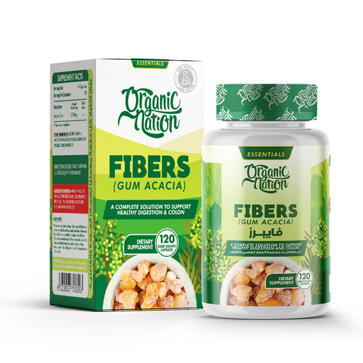 [6222023703193] Organic Nation Fibers Gum Acacia-30Serv.-120 Capsules
