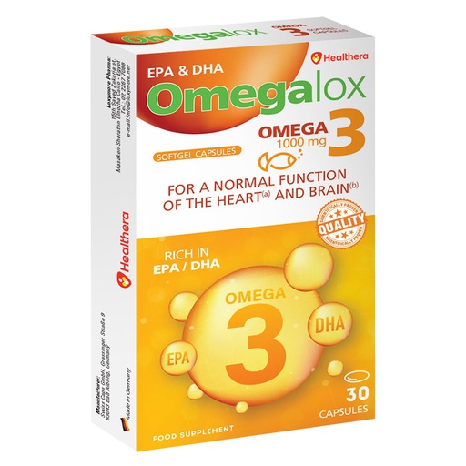 [6224001308161] Healthera Omegalox Omega3 Offer-1000Mg.-60Serv.-30Caps