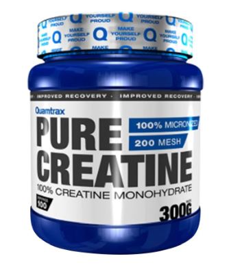 [8436574338362] Quamtrax Pure 100% Creatine Monohydrate-100Serv.-300G.-Unflavored