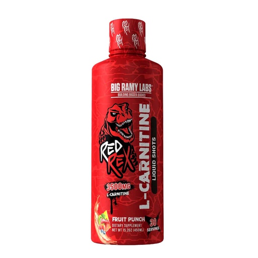 [6223007823357] Big Ramy Labs Red Rex L-Carnitine Liquid Shots 3500Mg.-Fruit Punch