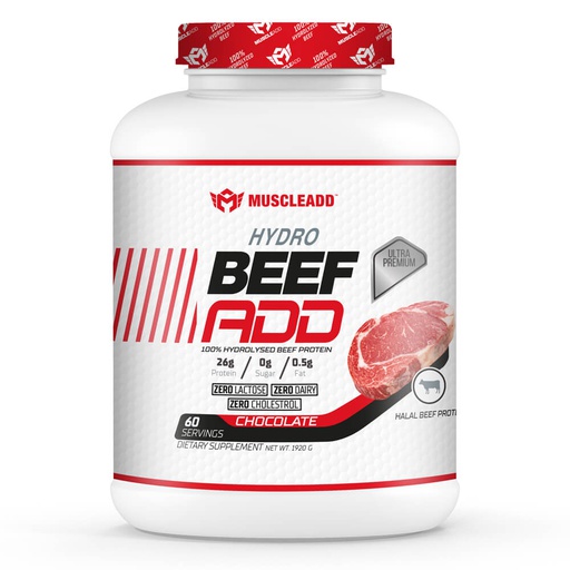 [6223007824477] Muscle Add Hydro Beef Add 100% Hydrolysed Beef Protein-60Serv.-1960G.-Chocolate