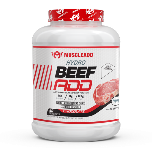 [6223007824477] Muscle Add Hydro Beef Add 100% Hydrolyzed Beef Protein-60Serv.-1960G.-Chocolate