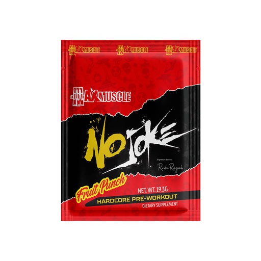 [6222023702172] Max Muscle No Joke Hardcore Pre-workout Reda Ragab Signature Series-1Serv.-19.30G.-Fruit Punch