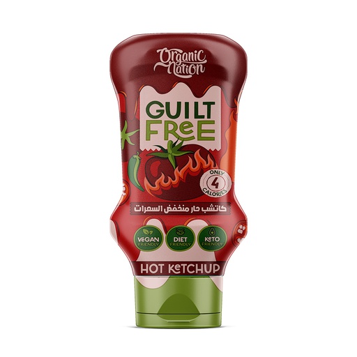 [6222023703322] Organic Nation Guilt Free Hot Ketchup Zero Added Sugar-350Ml
