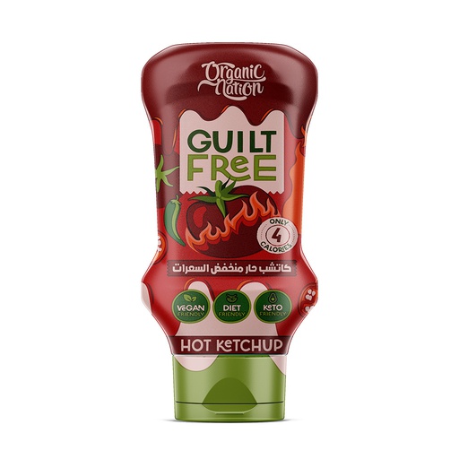 [6222023703322] Organic Nation Guilt Free Hot Ketchup Zero Added Sugar-350Ml
