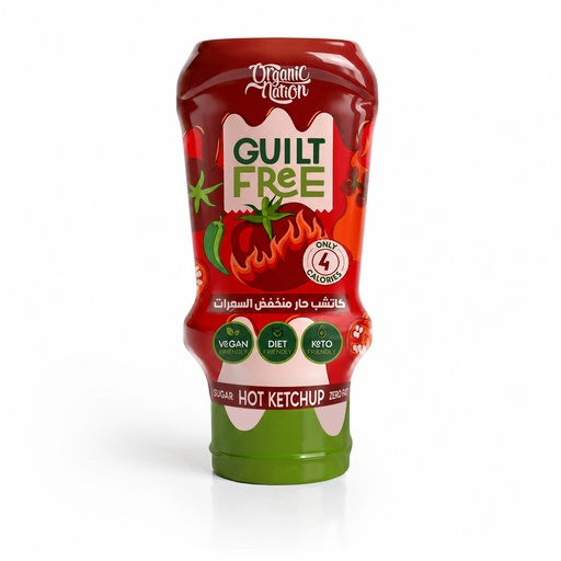 [6222023703322] Organic Nation Guilt Free Hot Ketchup Zero Added Sugar-350Ml