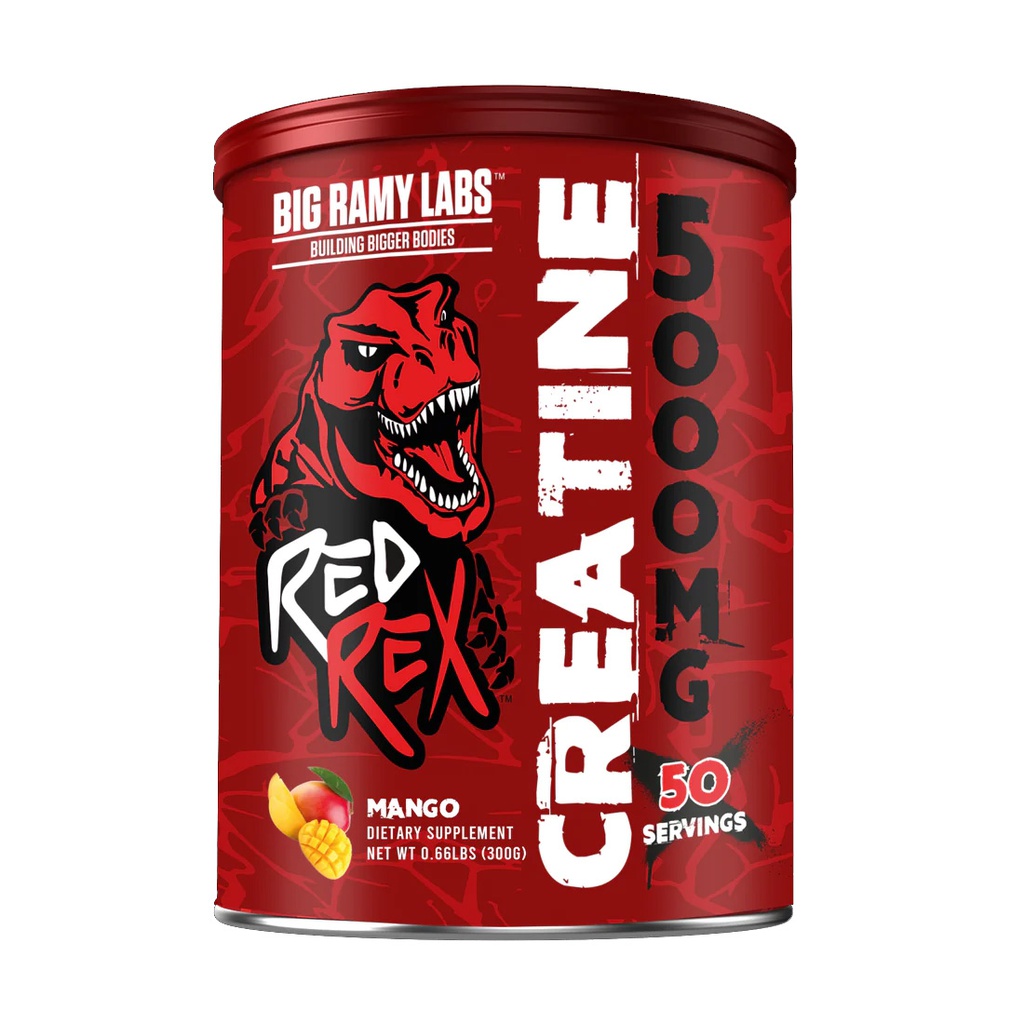 Big Ramy Labs Red Rex Creatine 5000Mg50Serv.300G.Mango Maxmuscle Elite