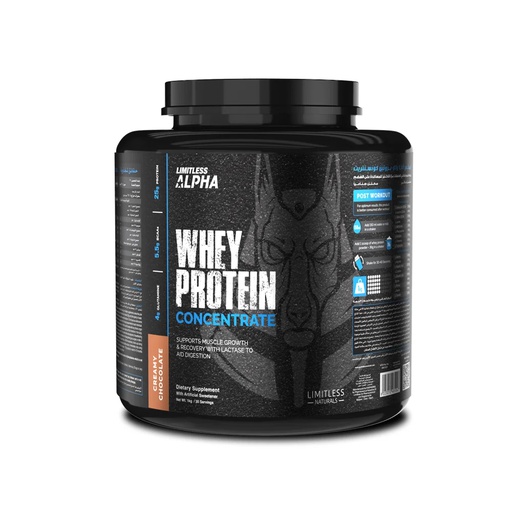 [6223012481047] Limitless Alpha Whey Protein Concentrate-30Serv.-1KG.-Creamy Chocolate