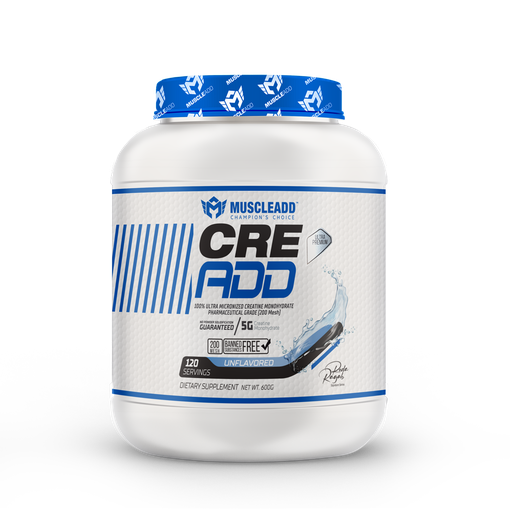 [6223007822817] Muscle Add Cre Add Creatine monohydrate-120Serv.-600G.-Unflavored