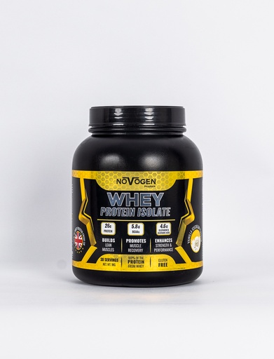 [6224009328185] Novogen Pharma Whey Isolate-30Serv.-1Kg-Vanilla Ice Cream