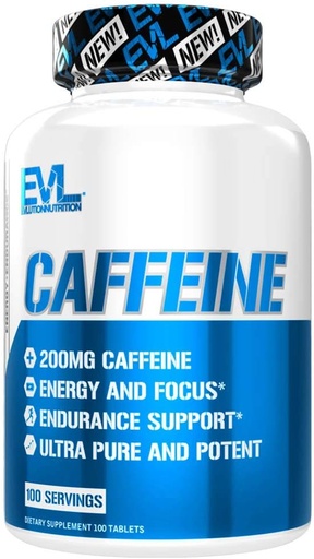 [818901024618] Evl Caffeine 200Mg -100Serv.-100Tablets