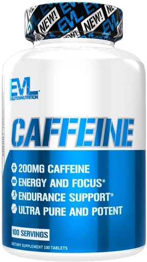 [818901024618] Evl Caffeine 200Mg -100Serv.-100Tablets