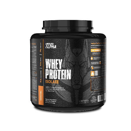 [6223012480941] Limitless Alpha Whey Protein Isolate-60Serv 2KG Caramel
