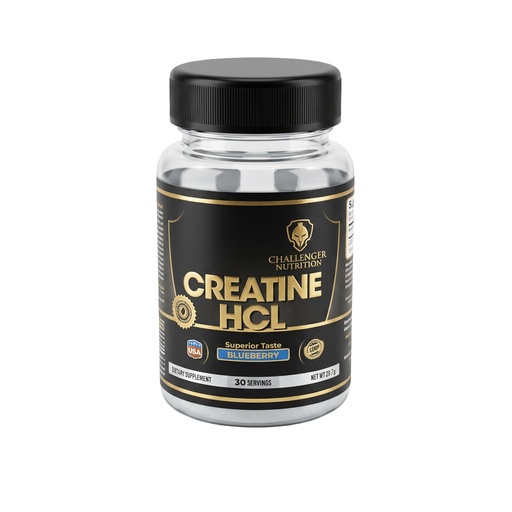 [6223007822442] Challenger Nutrition Creatine HCL 30Serv 29.7G Bluberry