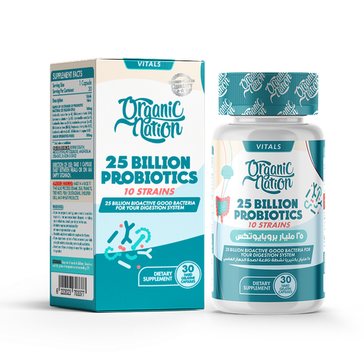 [6222023703377] Organic Nation 25 Billion Probiotics-30Serv.-30 Capsules