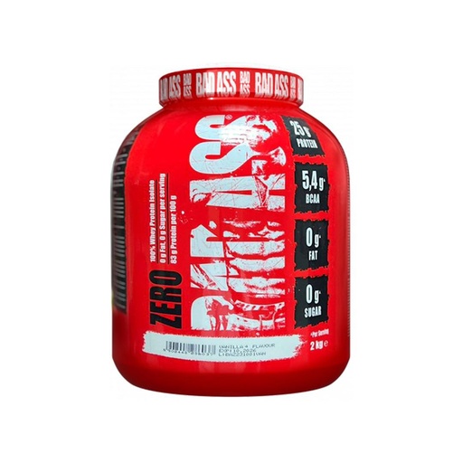 [5902448286037] Bad Ass Zero Protein Isolate-66 Serving-2 kg-Vanilla