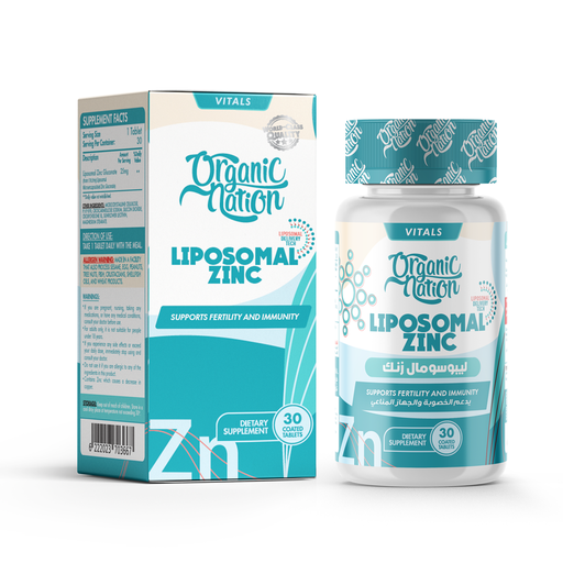 [6222023703667] Organic Nation Liposomal Zinc Gluconate-30Serv.-30Tablets