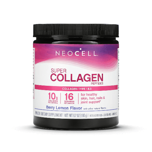 [016185129900] Neocell Super Collagen Peptides Collagen Type 1&amp;3 16Serv.-190G.-Berry Lemon