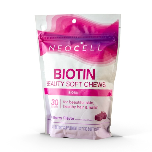 [016185129603] Neocell Biotin Beauty Soft Chews 30Serv.-30Soft Chews Acai Berry