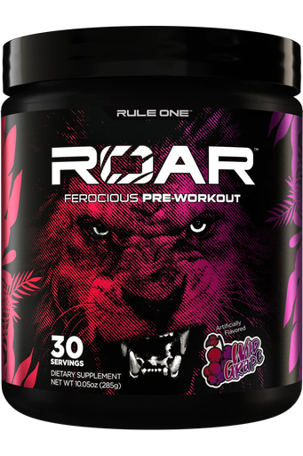 [196671005199] Rule One Roar Ferocious Pre-Workout 30Serv.-285G.-Wild Grape .