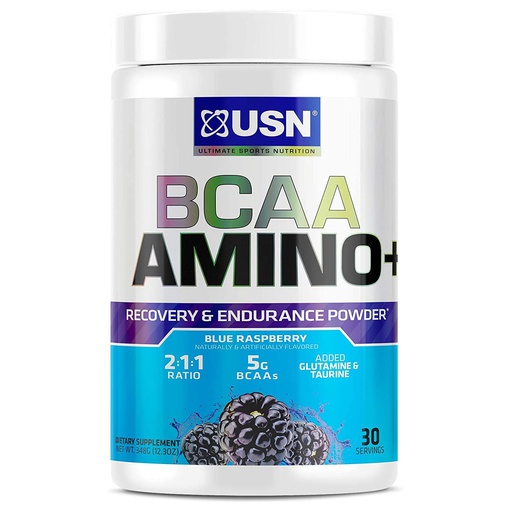 [6009544902317] Usn Bcaa Amino+Recovery&amp;Endurance Powder-30Serv.-348G-Blue Raspberry