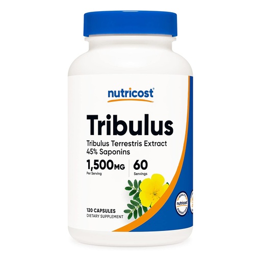 [810139572763] Nutricost Tribulus Terrestris Extract 45% Saoponins-60Serv-120Capsules