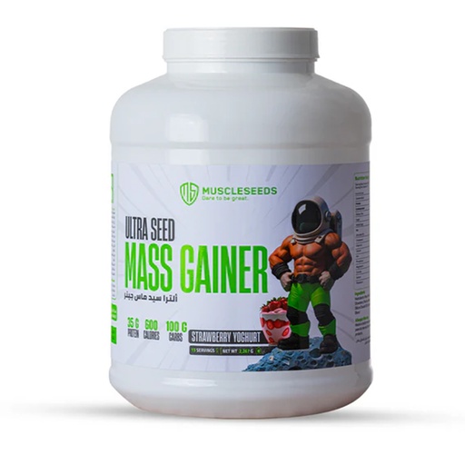[7898588895554] Muscleseeds Ultra Seed Mass Gainer-15Serv.-2.250G.-Strawberry Yogurt