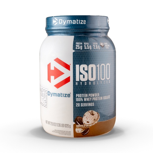 [705016600359] Dymatize ISO100-20Serv.-640G.-Cookies&amp; Cream