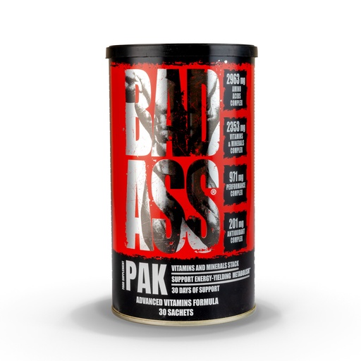 [5902448237565] Bad Ass Pak Advanced Vitamins Formula -30Serv-30Sachets-477G