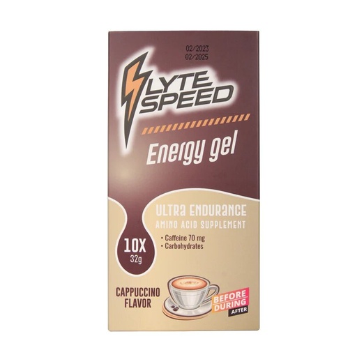 [6224010248267] Building Blox Lyte Speed Energy gel ultra endurance -10Serv-70MG-Cappuccino