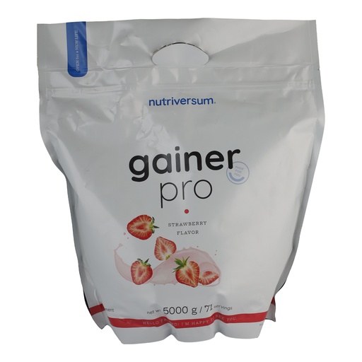 [5999107130626] Nutriversum Pure Gainer Pro-71Serv.-5000G-Strawberry