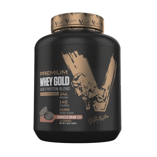 [6223007823661] Victor Martinez Premium Whey Gold Whey Protein Blend 55Serv-2000G-Cookies and Cream