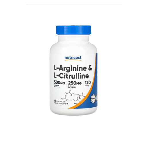 [810014671246] Nutricost  L-Arginine &amp; L-Citrulline-120Serv-120Capsules