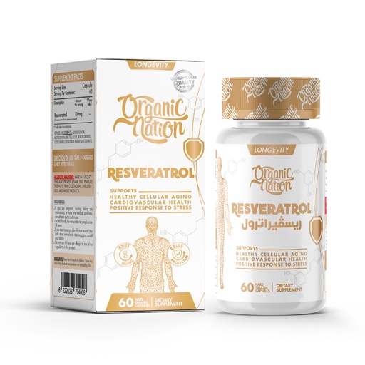 [6222023704008] Organic Nation Resveratrol 60Serv.-60Capsules