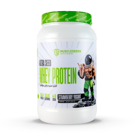 [7898588895535] Muscleseeds Ultra seed Whey Protein-30Serv-1020G-Strawberry yogurt